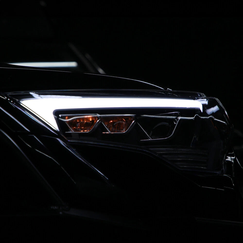 For 2014-2020 Toyota 4Runner Black LED Switchback Projector Headlights Headlamps - OMOTOR