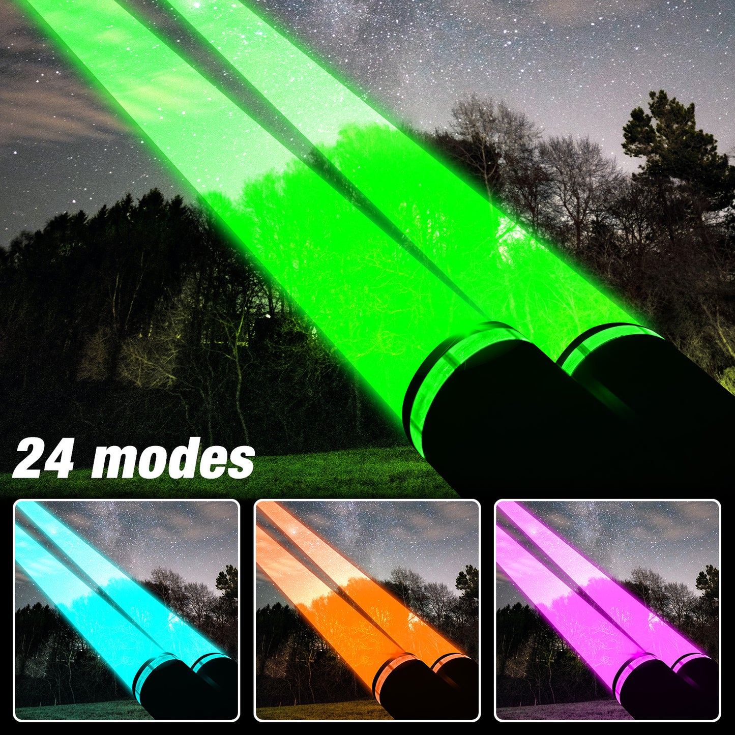 4 Color Whipless LED Whip Light for Polaris UTV ATV Can Am Maverick X3 SXS RZR Golf Cart - OMOTOR