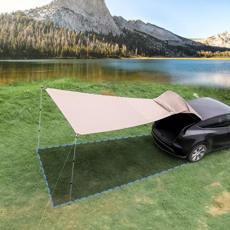 Tesla Model Y Tailgate Camping Canopy Tent - UV-Proof Sunshade Awning Custom Fit for Outdoor Travel