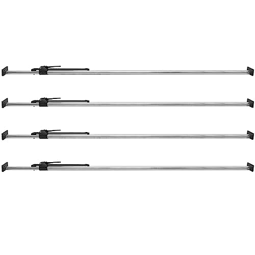 Cargo Bar, Truck Bed Bar Adjustable from 40" to 73", Heavy-Duty Steel Cargo Stabilizer Bar with 220 lbs Capacity, Truck Load Bar Stop Sliding for Pickup Truck Bed, SUV, Minitruck - OMOTOR