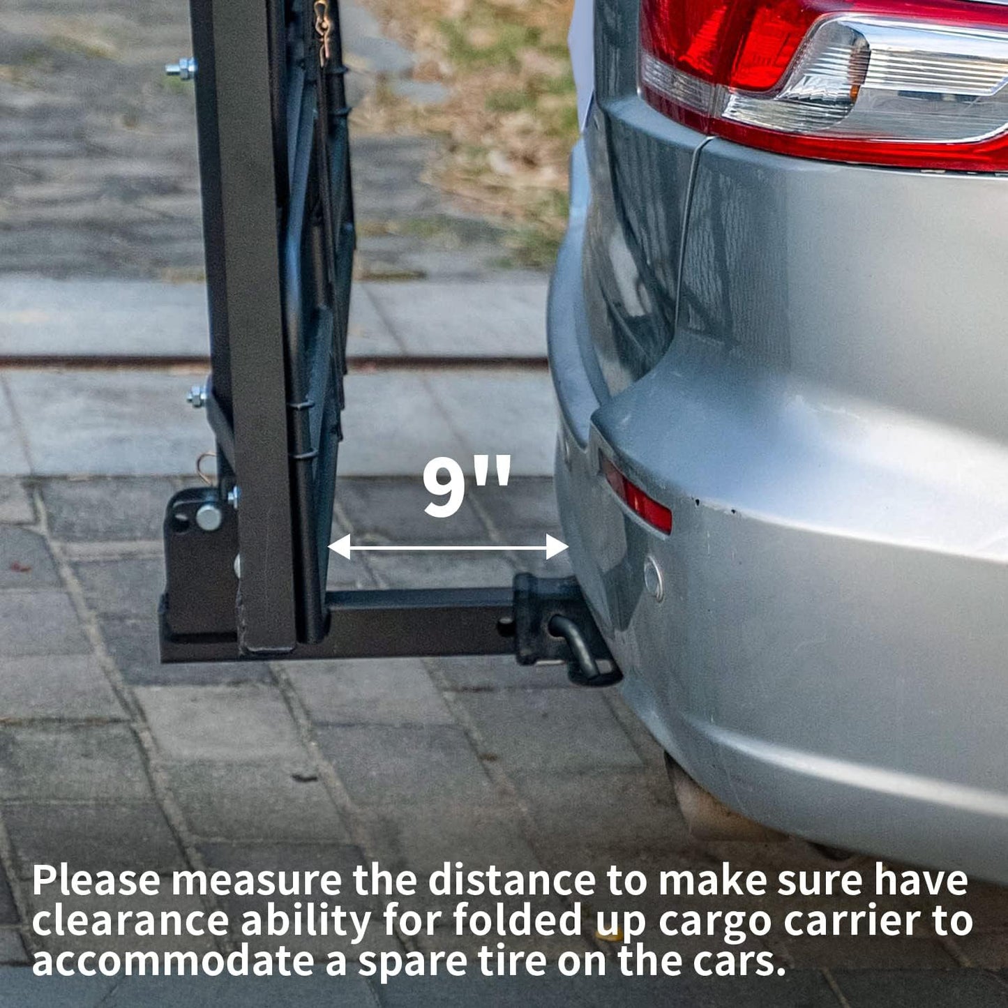 Hitch Mount Cargo Carrier Rack High Side 59" x 24" x 14" Folding Rear Luggage Basket Fits 2" Receiver for Car SUV Camping Traveling - OMOTOR