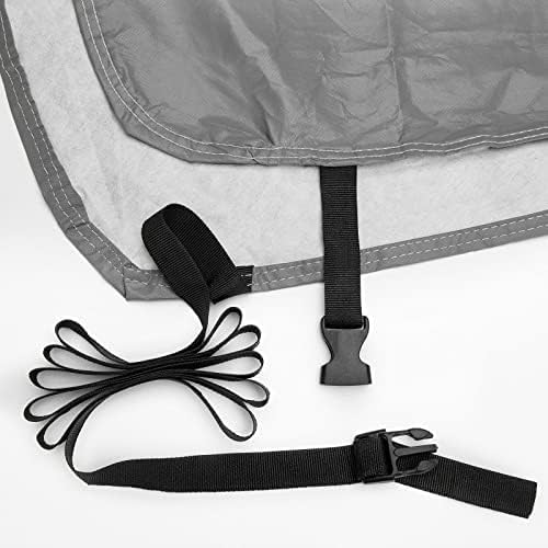 Wrangler Car Cab Cover Fit for 1987-2022 Jeep Wrangler CJ,YJ, TJ & JK 2 Doors, Waterproof Oxford Sun Shade Car Cover Door Hard top Off,Convenient Zipper for Trunk - OMOTOR