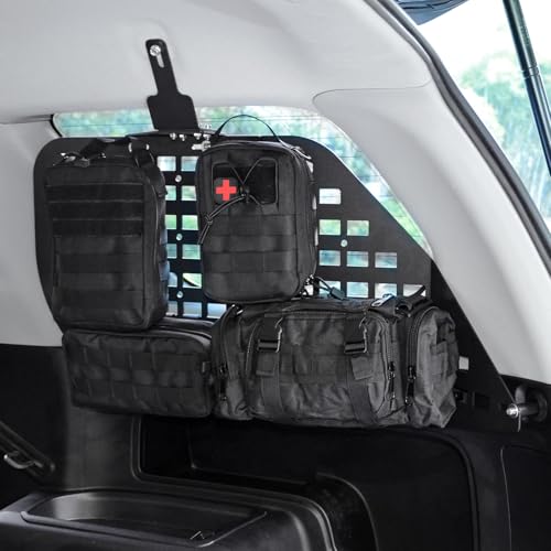 Rear Window Molle Panel Modular Storage Panel System with 4 Storage Bag for Toyota 4Runner 2010-2023