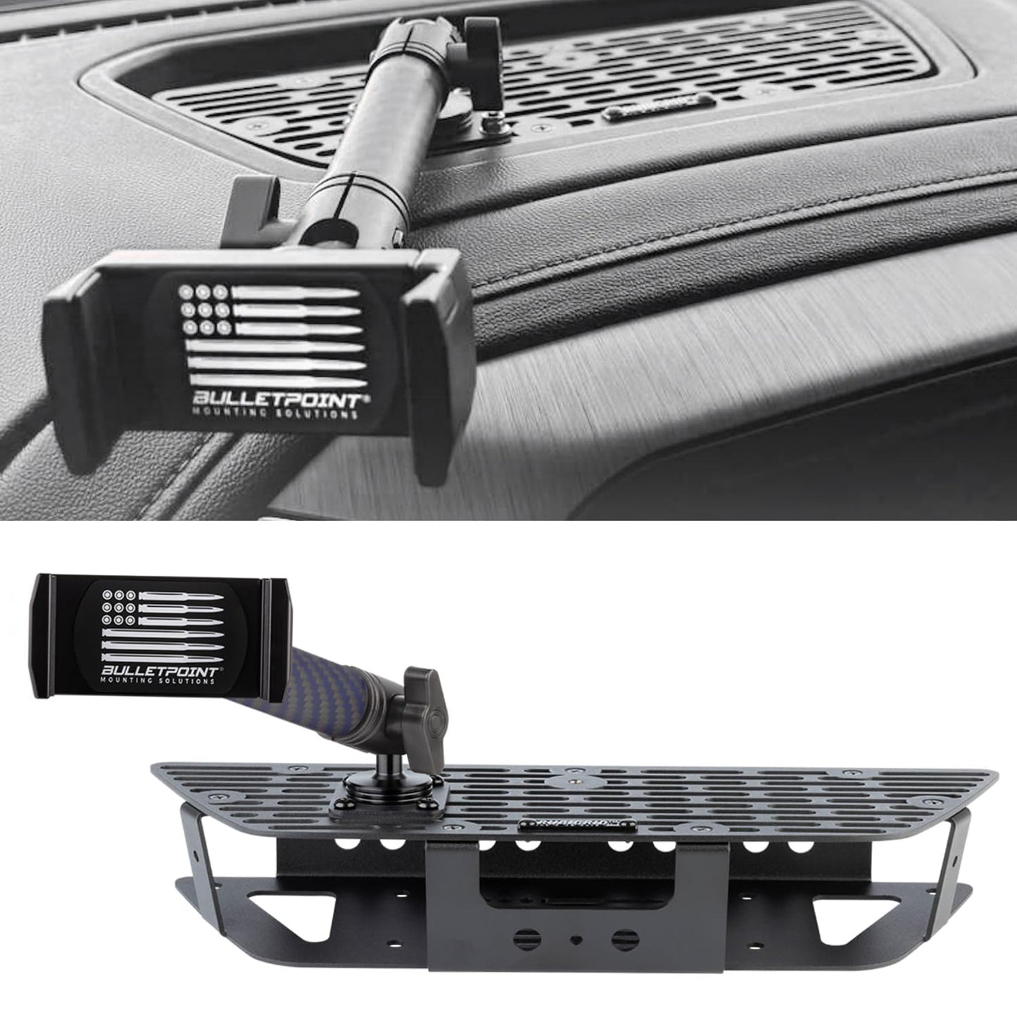 Metal Dash Mount Phone Holder Compatible with 2019+ Chevrolet Silverado GMC Sierra - OMOTOR