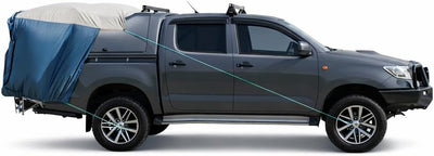 Truck Bed Tent– Pickup Fits Ford Maverick, Jeep Gladiator, Ford Ranger, Nissan Frontier, Rivian R1T, Tesla Cybertruck