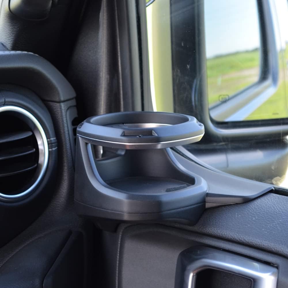 AZUTO Cup Holder for Jeep Wrangler (JL) / Gladiator (JT) Right-Side 2018-2026 (Cup Holder Right) Wrangler Accessories Door Cup Holder