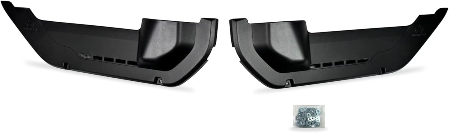OEM-Plus Front Door Only Pockets for MY2018-2025 Jeep Wrangler JL, JLU, JT Gladiator | Electric Seat Compatible | Made in USA (2 Door)