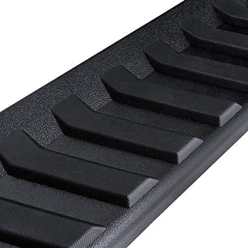 Side Step Nerf Bar Running Board Replacement for Ford F-150 Crew Cab 04-14(4 Full Size Door),6 Inch Step Pad Design,OE Style (Black Powder-Coating) - OMOTOR