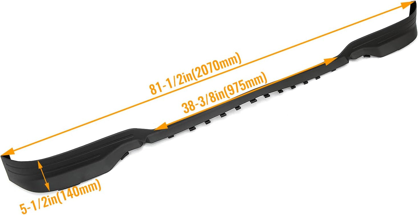 KUAFU Front Lower Bumper Valance Panel Compatible with 2014-2015 Chevrolet Chevy Silverado 1500 Replacement for GM1092242, 23423409 Air Dam Deflector Spoiler Plastic Black