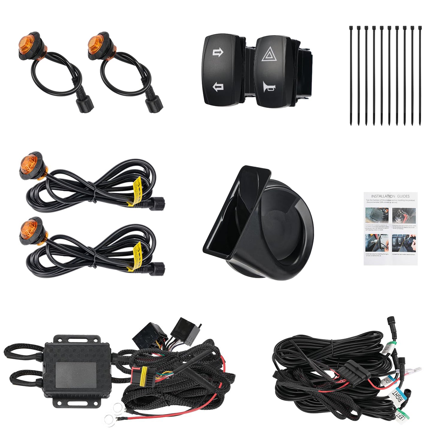 UTV Turn Signal Kit Compatible with Polaris, Can-Am, Kawasaki