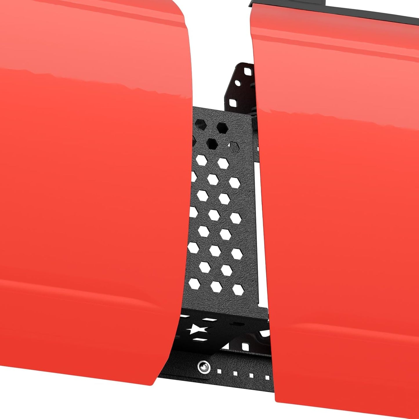 Door Storage System Hangers Rack Bracket Compatible with 2021 2022 2023 2024 2025 Ford Bronco, Wall Mounted Removable Doors Holder for 4 Door (Front & Rear Doors, Black)