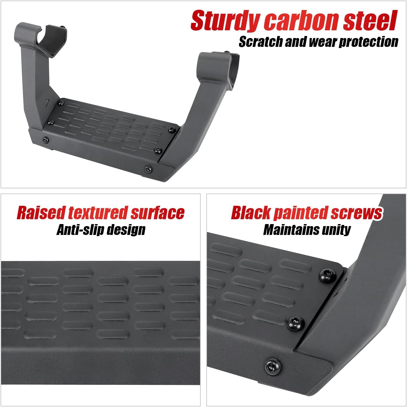 Running Boards Side Steps Compatible with Ford Bronco 2021-2025 Side Steps Bar Nerf Bar fit for Bronco Accessories 2/4 Door (2 PCS)