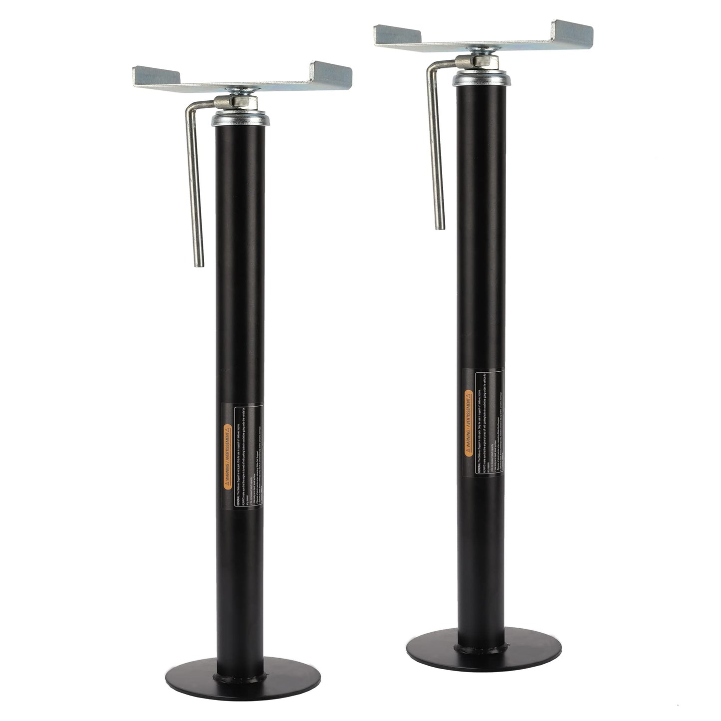 RV Slide Out Support Trailer Stabilizer Jacks, RV Camper Accessories for Travel Trailers - 15" to 26" - 5000 Lbs Each - Pack of 2