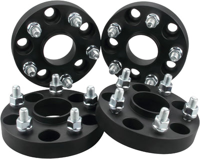 4PC 2Inch Black Hubcentric Wheel Spacers Compatible with Jeep Wrangler JK 2007-2018 (Not JL) | 1999-2010 WJ WK Grand Cherokee | 2006-2010 XK Commander