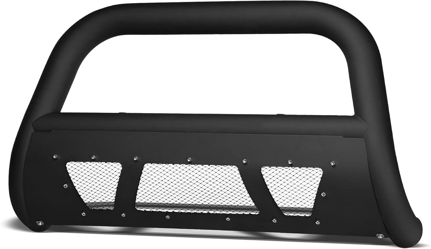 Armordillo USA 7168763 Mesh Bull Bar Bumper Guard - Matte Black Fits 2004-2022 Ford F150 / 2003-2017 Expedition