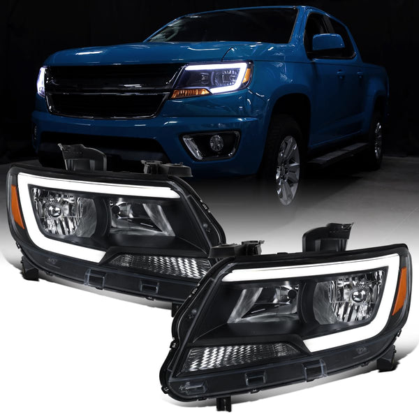 Chevy Colorado LED Tube Headlights Assembly Pair