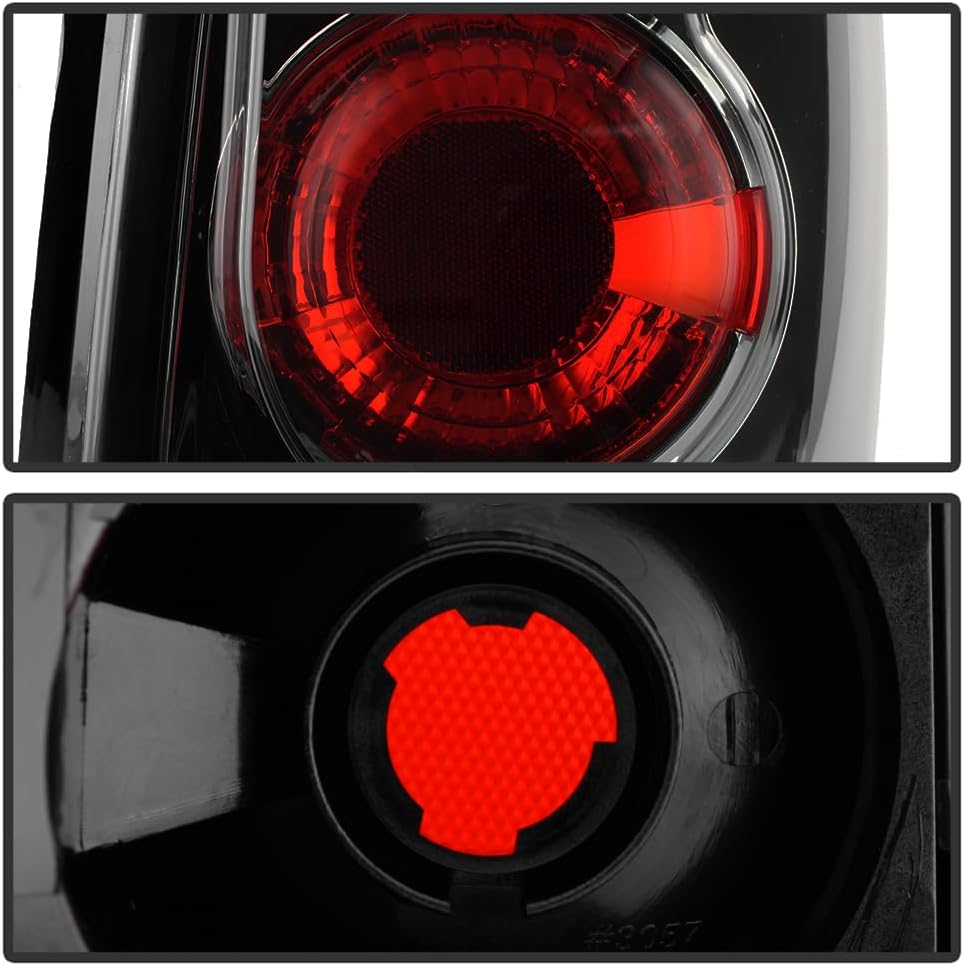 ACANII - For 1996-2000 Dodge Caravan Town & Country Voyager 98-03 Durango Smoked Tail Lights Brake Lamps Left+Right