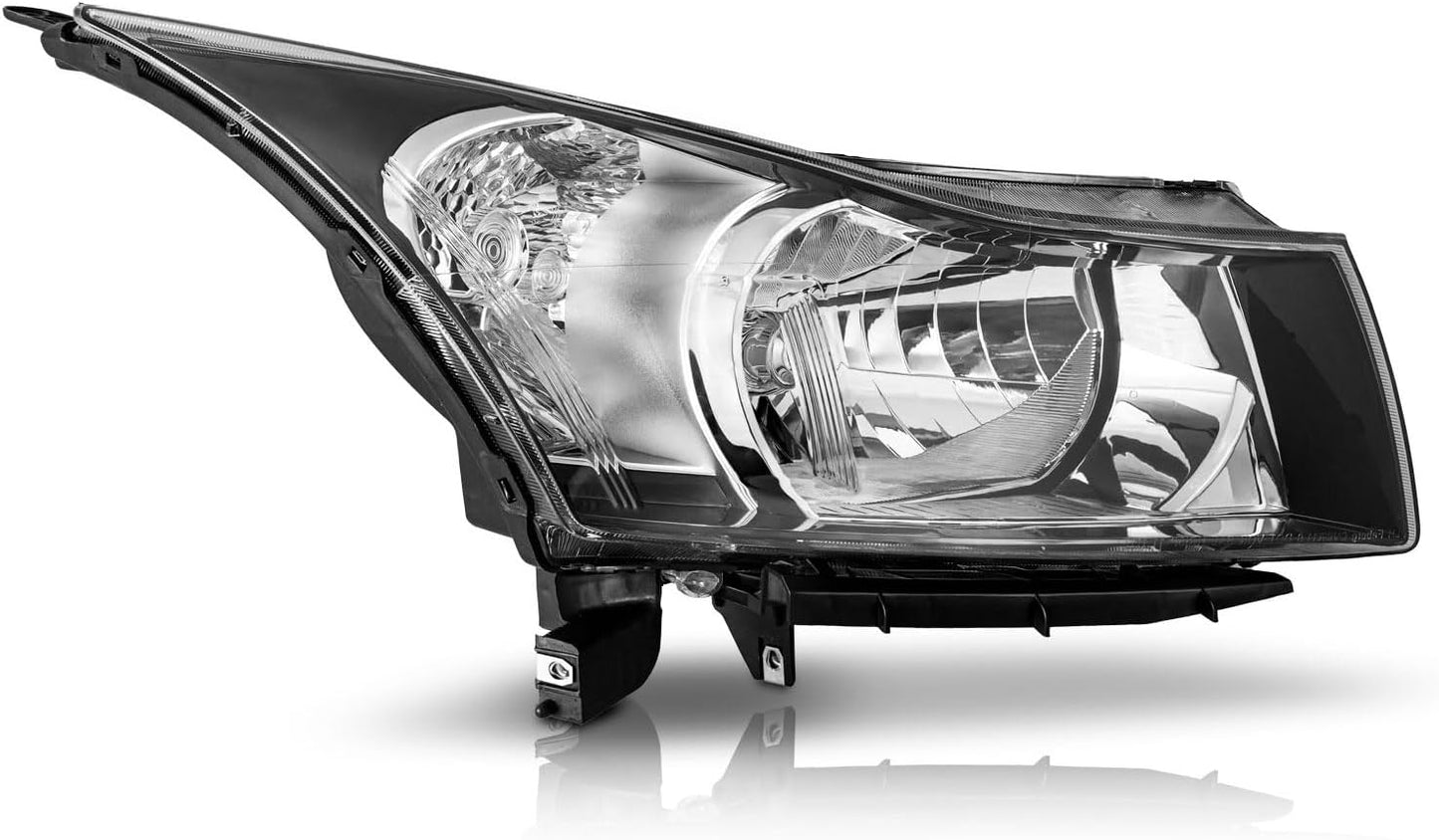 Headlight Assembly for 2011-2015 Chevy Cruze - Fits Diesel & L Models, Headlamp Replacement (Left & Right) - OMOTOR
