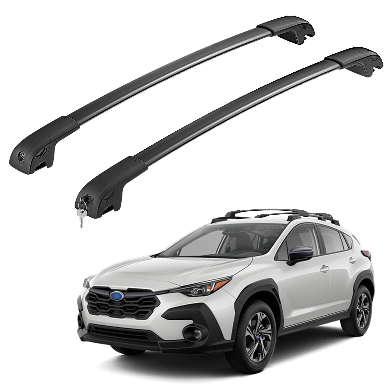 thumbnail image 2 of OCPTY Roof Rack Cross Bars Fit For Subaru Crosstrek 2024 Luggage Racks Rooftop Cargo Carrier Bag Luggage Kayak Canoe Bike Snowboard Skiboard 2 of 11