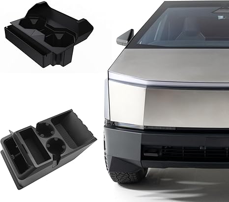 Tesla Cybertruck 2024 Multifunctional Storage w/Cup Holder for Cybertruck Accessories - OMOTOR