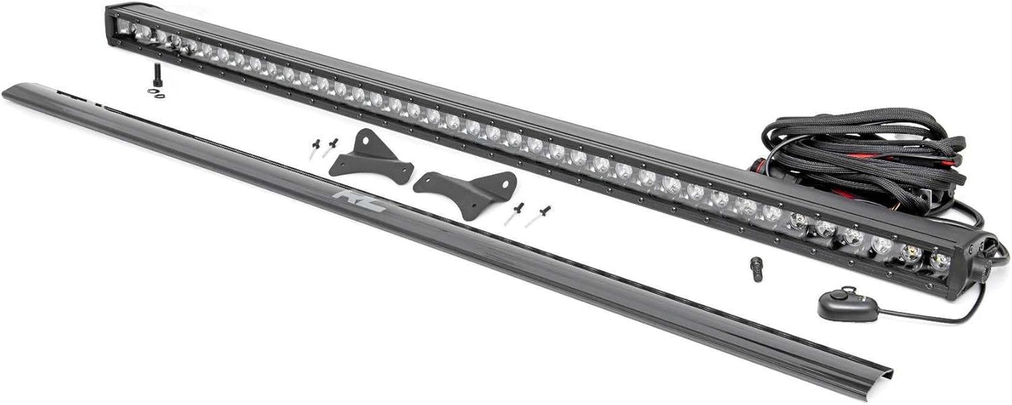 Rough Country 40" LED Light Bar Roof Rack Mount for Ford Bronco Sport (2021-2025) - 200W, 16,000 Lumen CREE LED, Spot Focus Beam