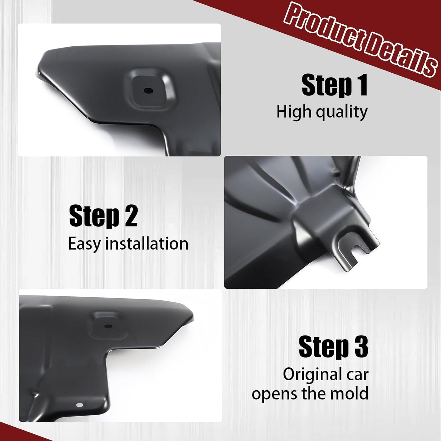 Front Bumper Skid Plate Compatible with 2021 2022 2023 2024 2025 Ford Bronco 2/4 Door Lower Guard Engine Protection Protector Replacement for MB3C-6B629-CB