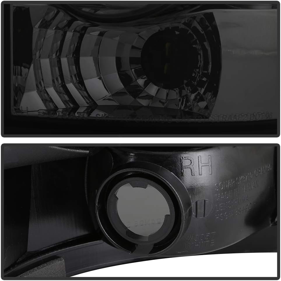 ACANII - For 1996-2000 Dodge Caravan Town & Country Voyager 98-03 Durango Smoked Tail Lights Brake Lamps Left+Right