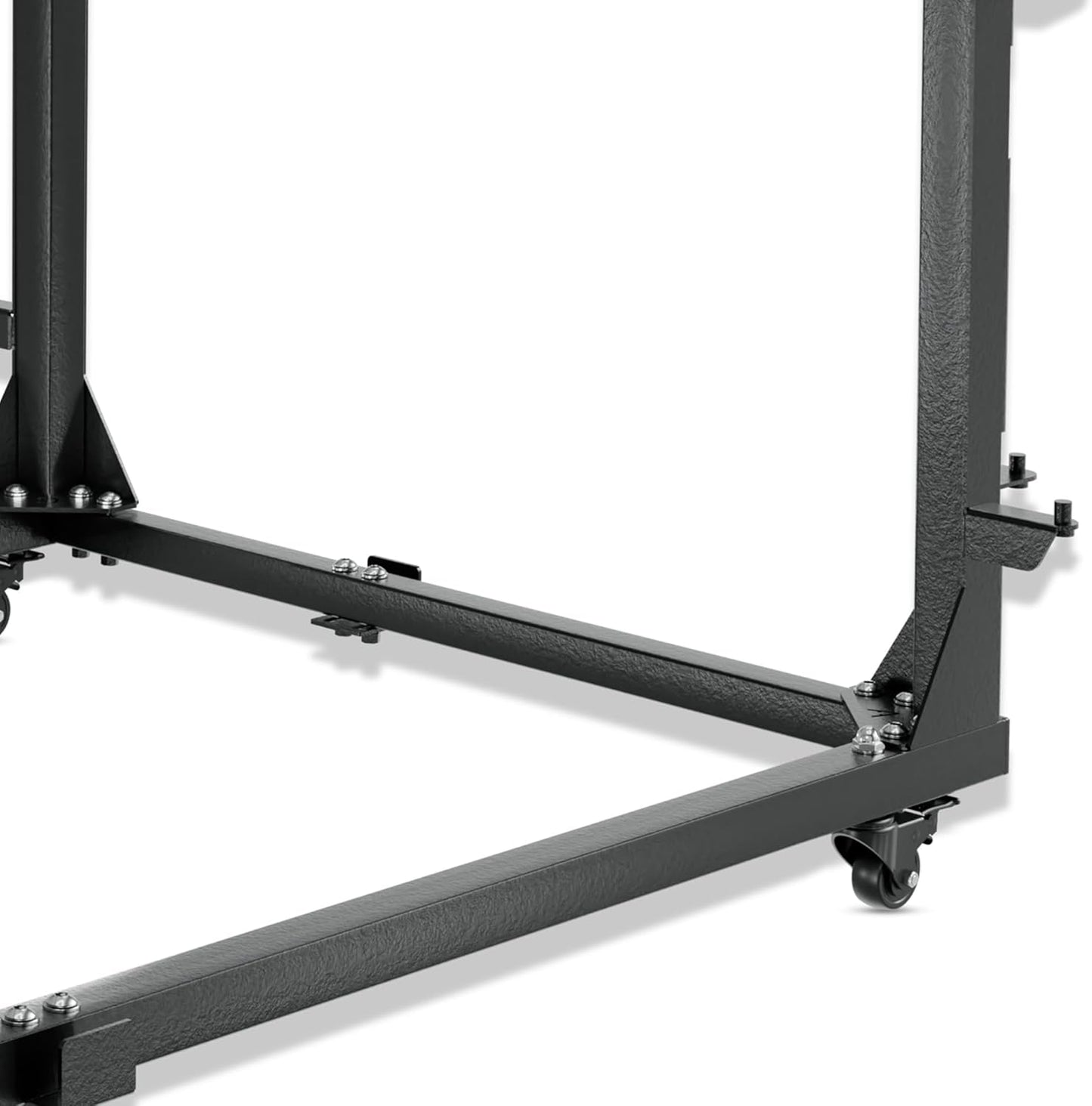 Door Storage Hangers Rack Bracket Holder Cart Compatible with 2021 2022 2023 2024 2025 Ford Bronco Movable Stand Sliding for 2/4 Door (Black)