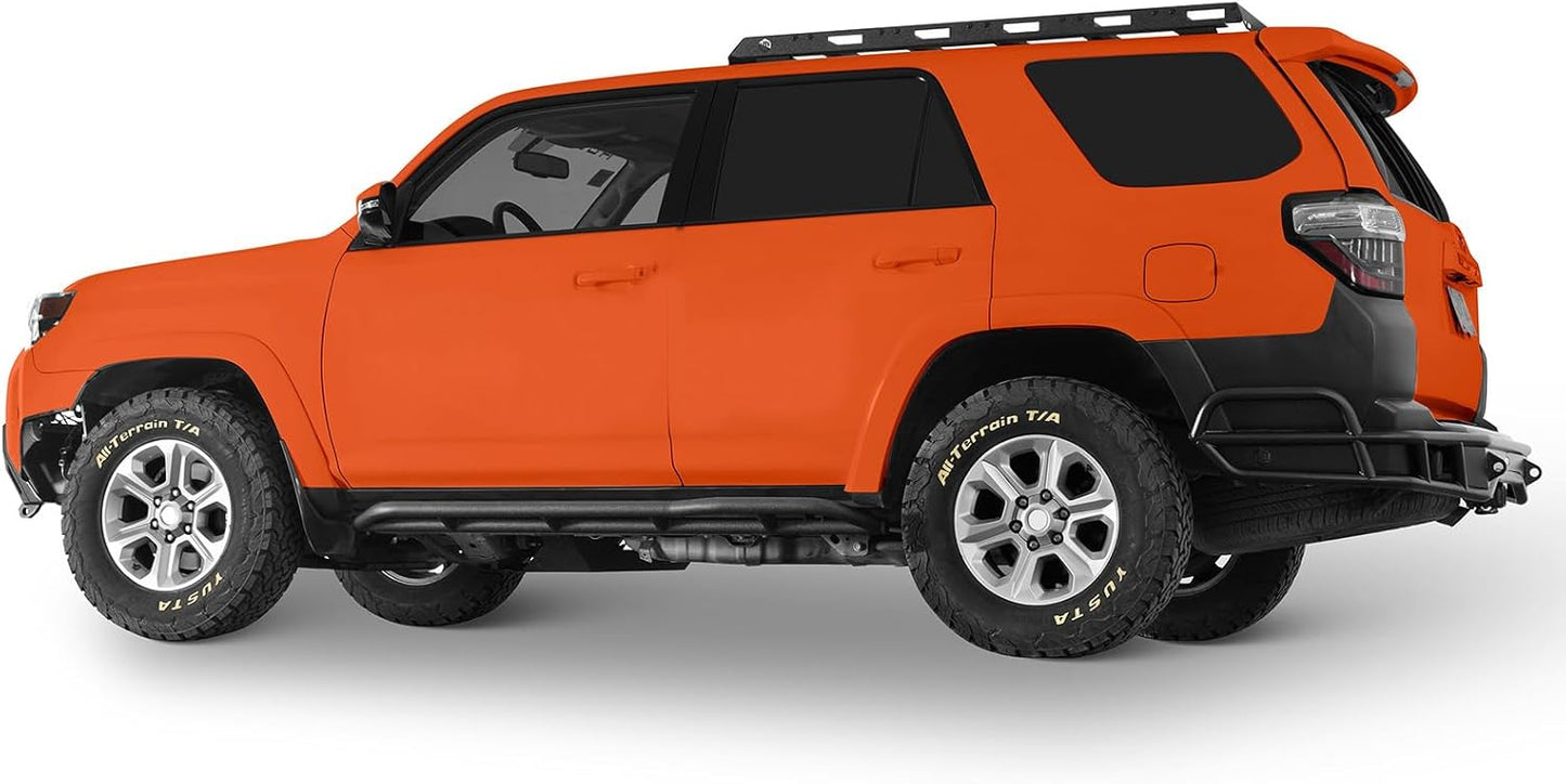u-Box 4Runner Rock Slider Rails Rocker Guard Offroad Steel Door Armor Compatible with 2010-2024 Toyota 4Runner 5th Gen (Excluding Limited, Nightshade, TRD Sport & 10-13 SR5)
