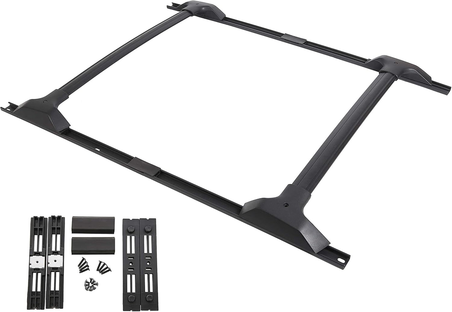 Roof Rack Set Cross Bars & Side Rail Compatible with 2009-2017 Chevy Chevrolet Traverse LS/LT/LTZ Factory Style Replacement for 19244268 Crossbars Cargo Racks Rooftop Luggage Carrier 165 Lbs - OMOTOR
