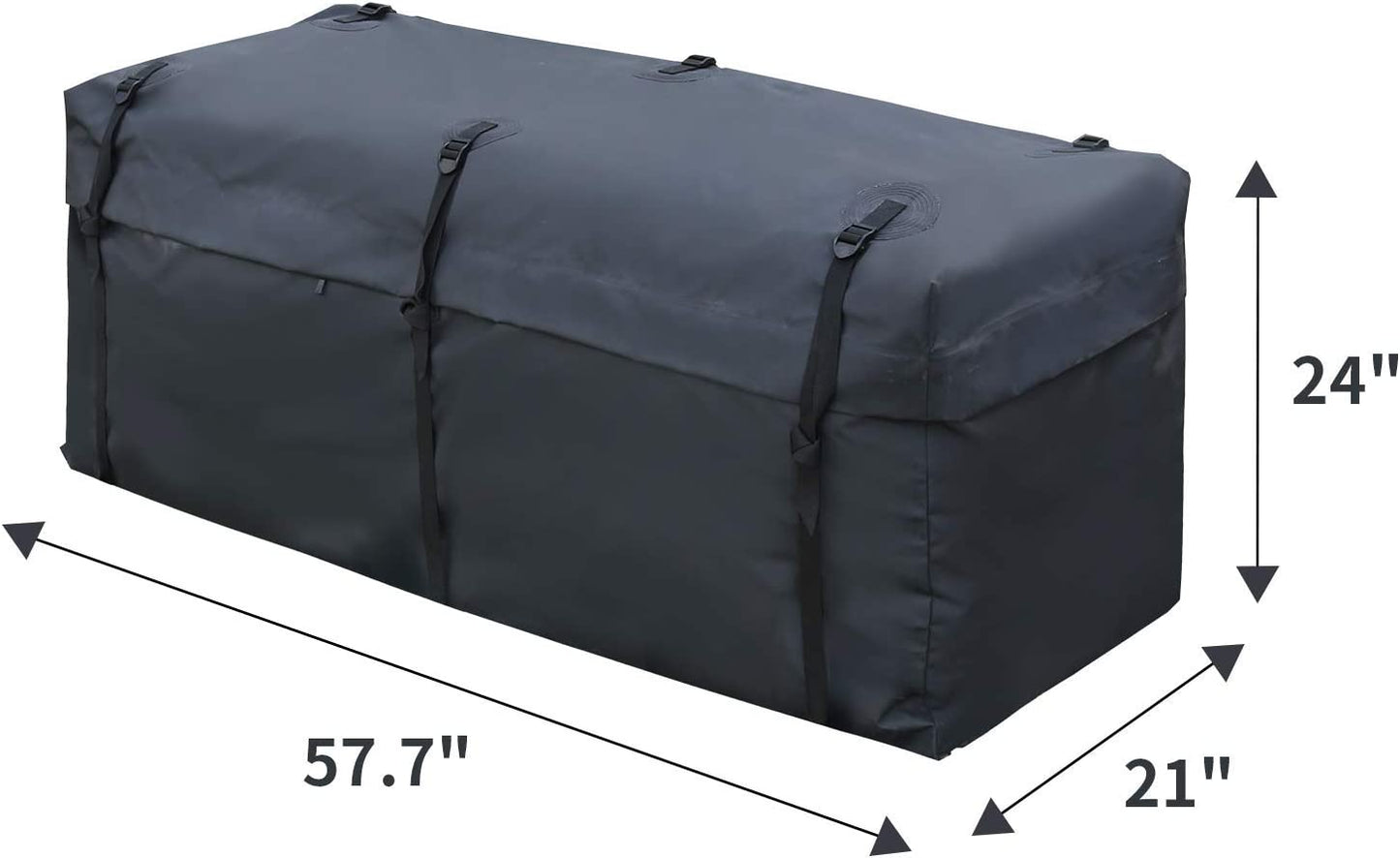 Hitch Mount Cargo Carrier Bag 16.8 Cubic Waterproof Luggage Storage Bag Black Traveling Bags for Car Truck SUV - OMOTOR