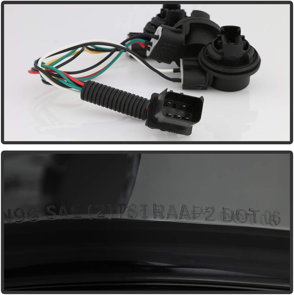 ACANII - For 1996-2000 Dodge Caravan Town & Country Voyager 98-03 Durango Smoked Tail Lights Brake Lamps Left+Right