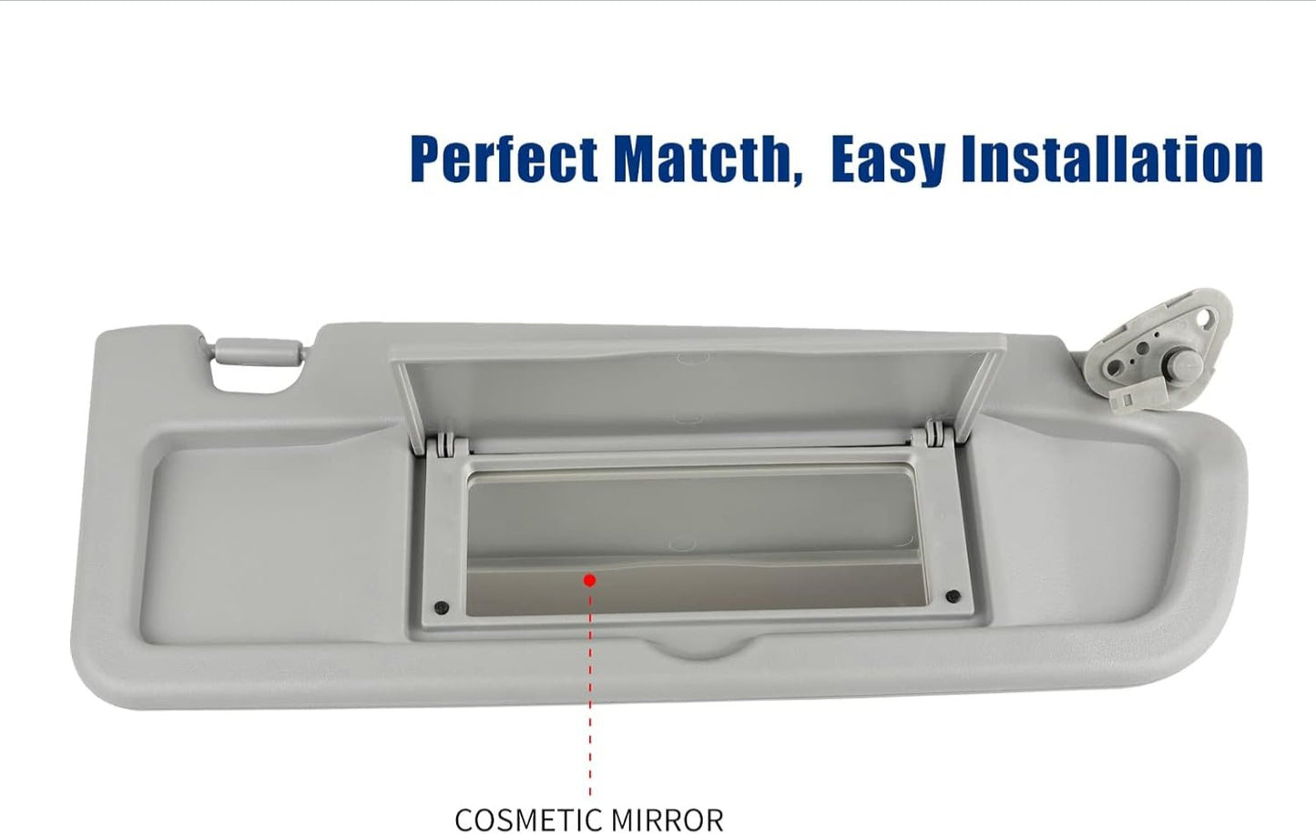 Left Driver and Right Passenger Side Sun Visor Gray Compatible with Honda Civic 2006 2007 2008 2009 2010 2011 Replaces # 83280-SNA-A01ZC 83230-SNA-A01ZC - OMOTOR