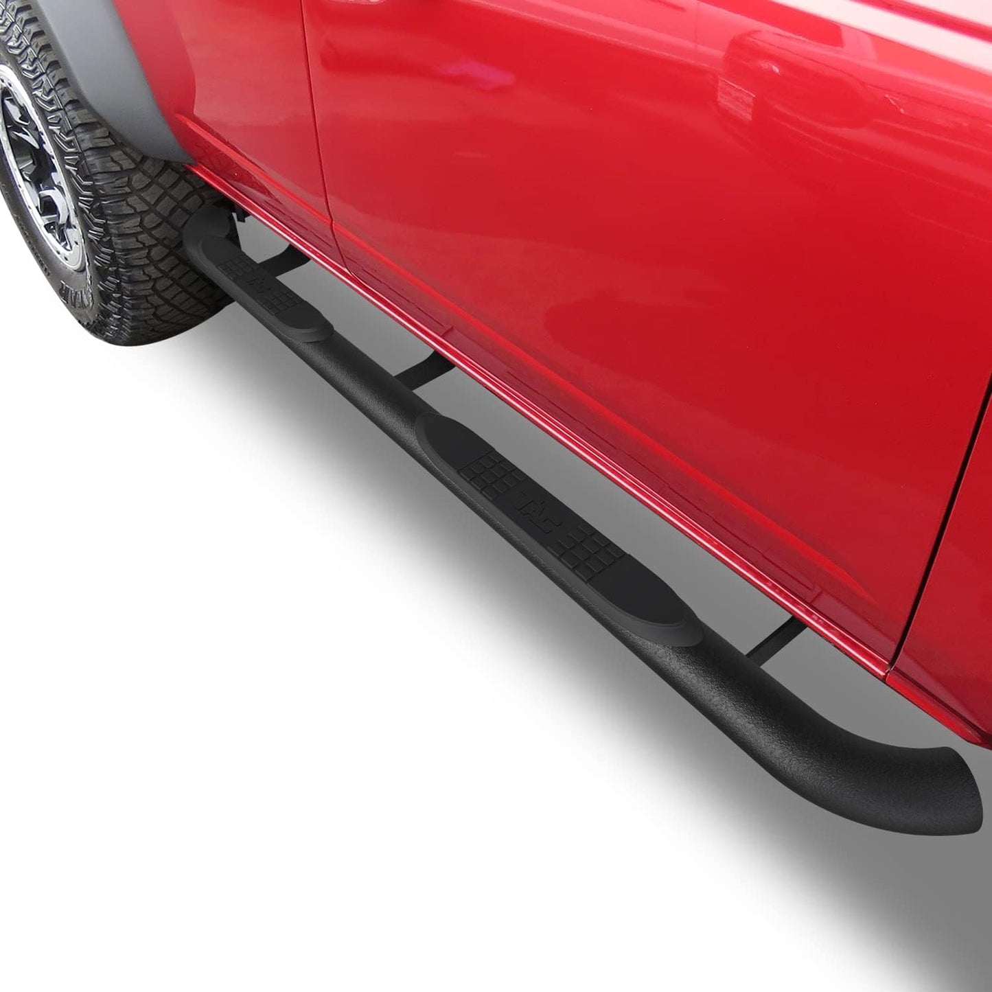 TAC 3” Texture Black Side Steps Running Boards Fit 2021-2024 Ford Bronco 4 Door (Not for Bronco Sport) SUV 3” Texture Black Side Bars Nerf Bars Off Road Accessories (2pcs)