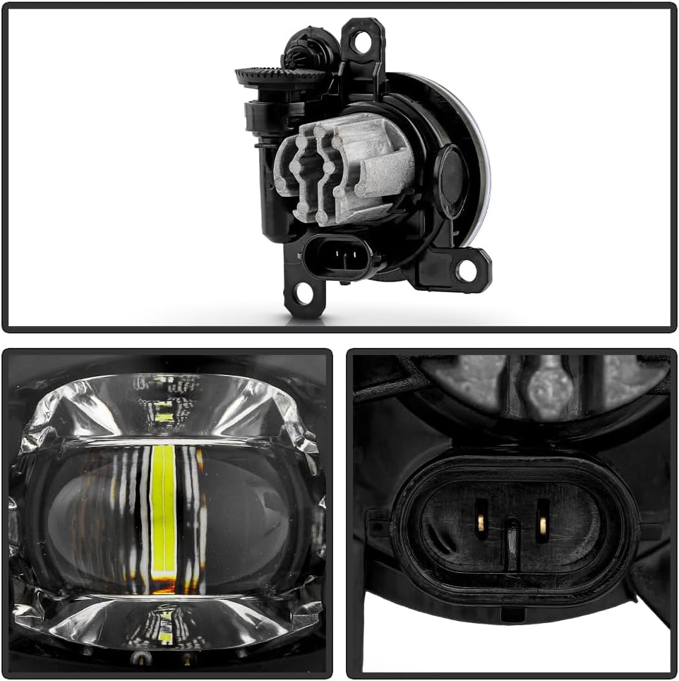 KEEKPO - For 2021 2022 2023 Ford Bronco Sport LED Bumper Fog Lights Driving Lamps w/Switch Pair Replacement Left+Right