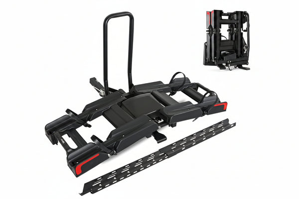 200lbs EBike Rack with Ramp for 2 E-Bikes, Hitch EBike Rack for Cars SUVs Trucks for Tow Hitch 2" Receiver