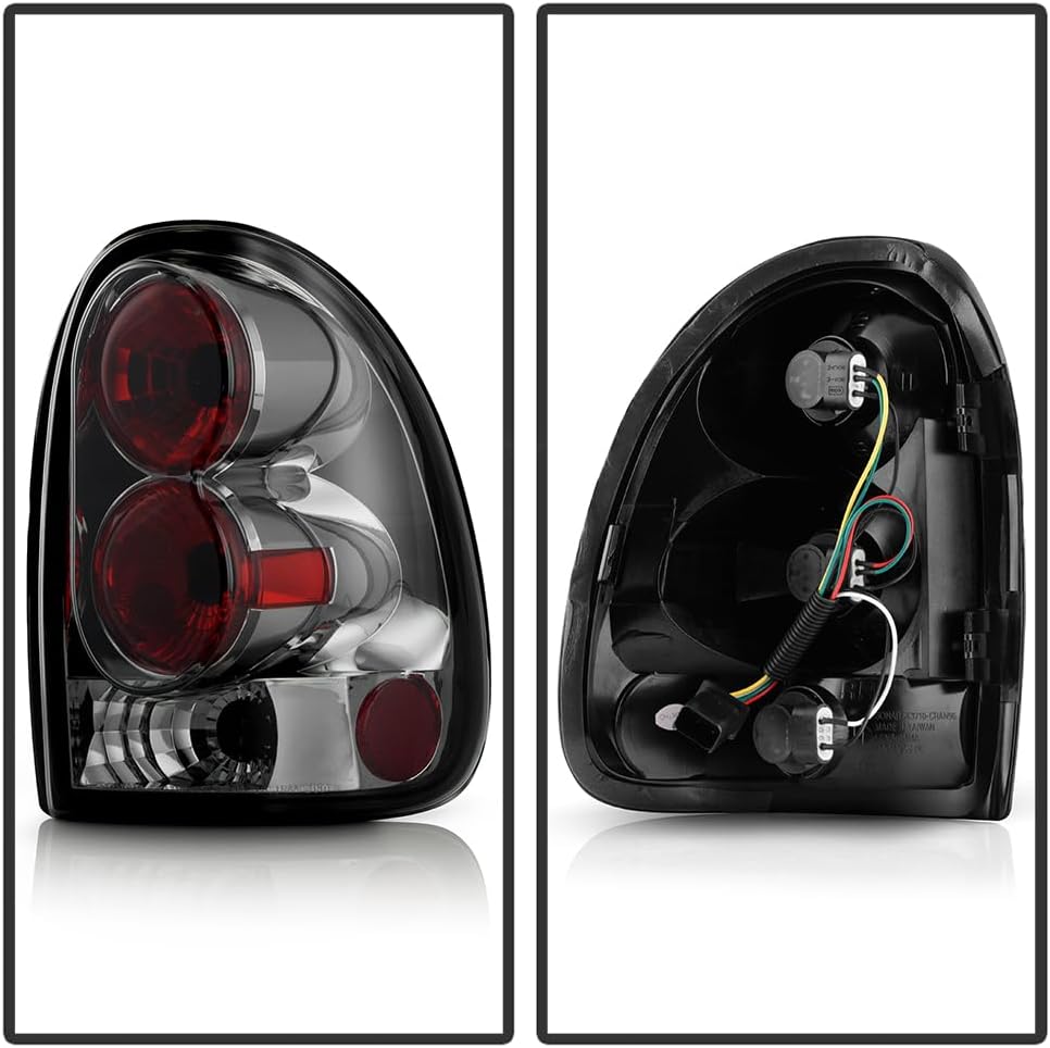 ACANII - For 1996-2000 Dodge Caravan Town & Country Voyager 98-03 Durango Smoked Tail Lights Brake Lamps Left+Right