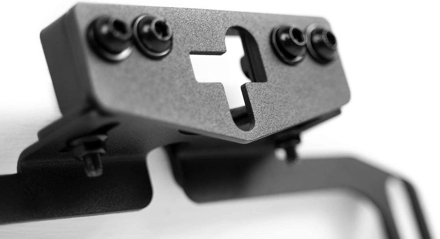 Front Camera Relocation Bracket for 2021-2024 Ford Bronco | Corrects 360 View with Winch Bumper | Includes Extended Camera Optical Cable & Spray Hose | Adjustable for Different Setups | DV8 Offroad