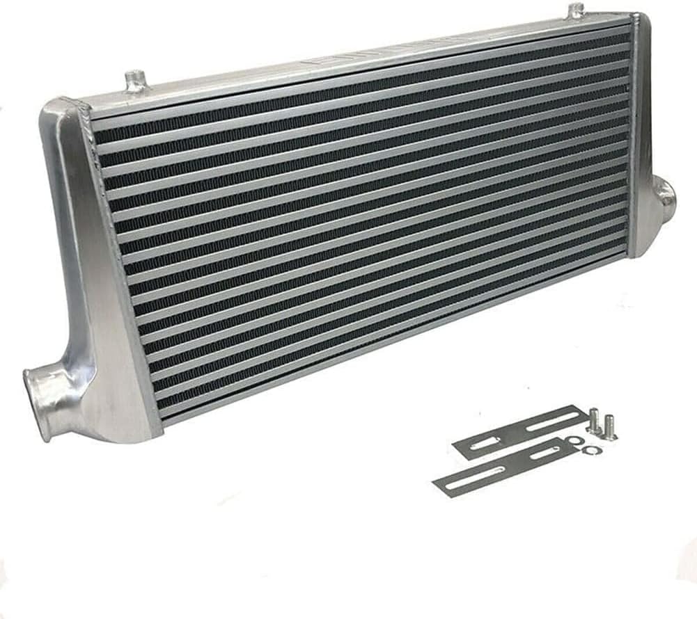 2.5" I/O Universal Aluminum Tube and Fin Front Mount Turbo Intercooler Overall Size 31" x 13" x 3"/Core Size: 23" x 10.5" x2.5"