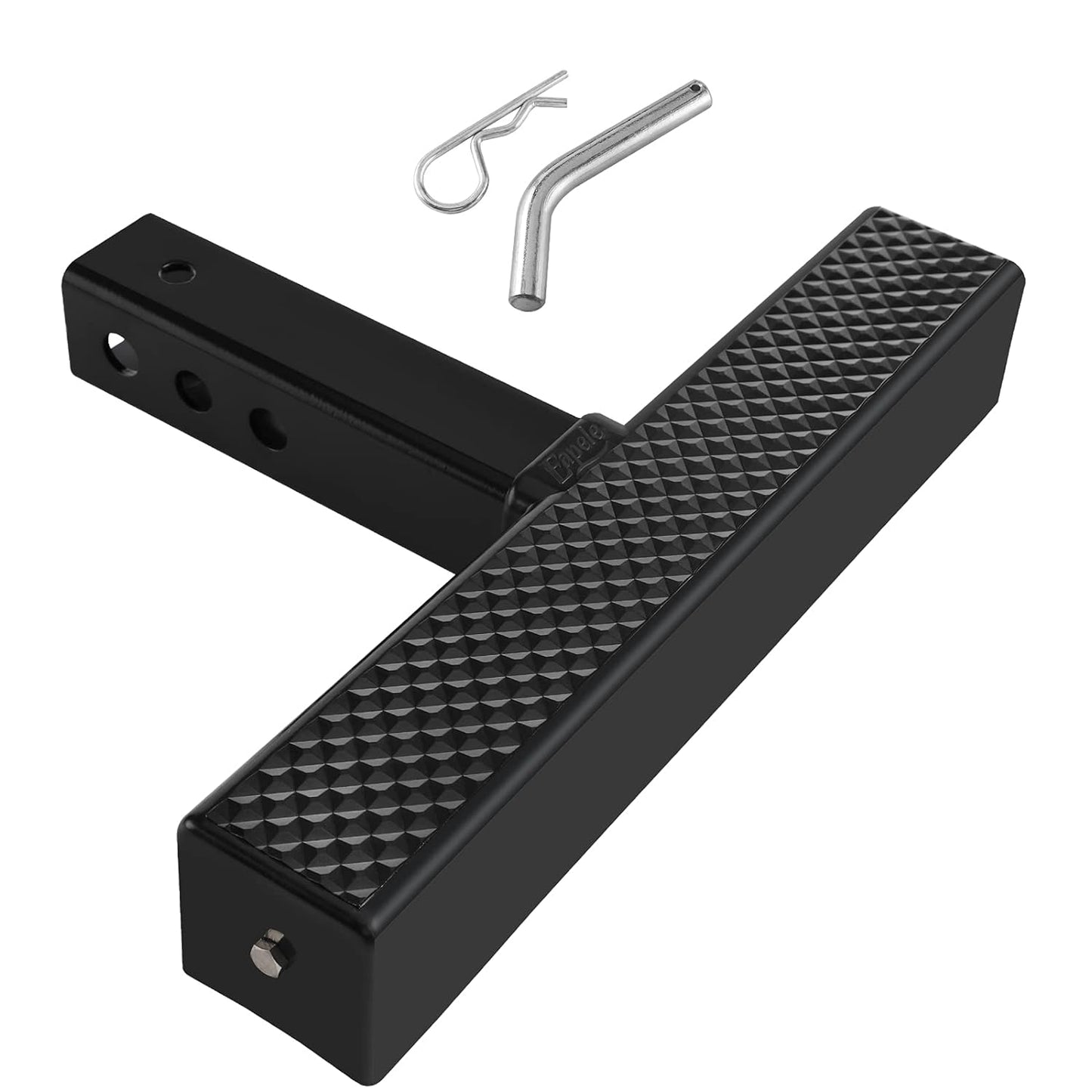 Hitch Step for 2” Receivers, Strong Steel Construction Rust Resistant Powder Coated Finish with Hitch Pin, 600lbs Maximum Load - OMOTOR