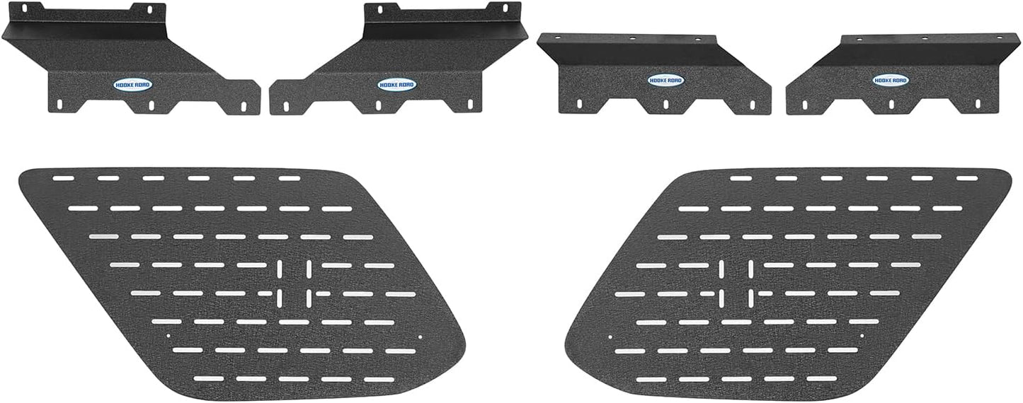 Hooke Road 10-24 4Runner Rear Window Molle Panel Modular Storage Panel System Exterior Cargo Rack Shelf for 2010-2024 Toyota 4Runner 5th Gen (Exclude 19+TRD Pro) - Pair