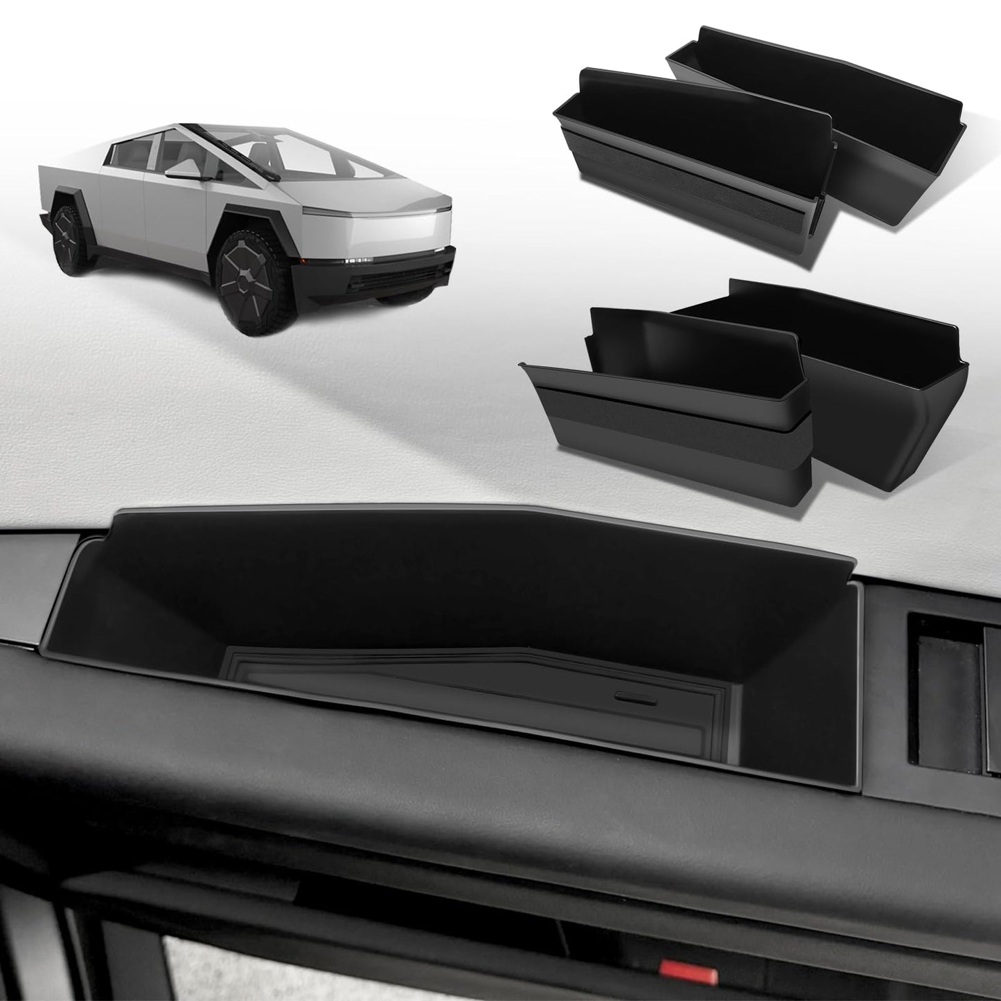 4PCS Door Organizer for 2024-2026 Tesla Cybertruck