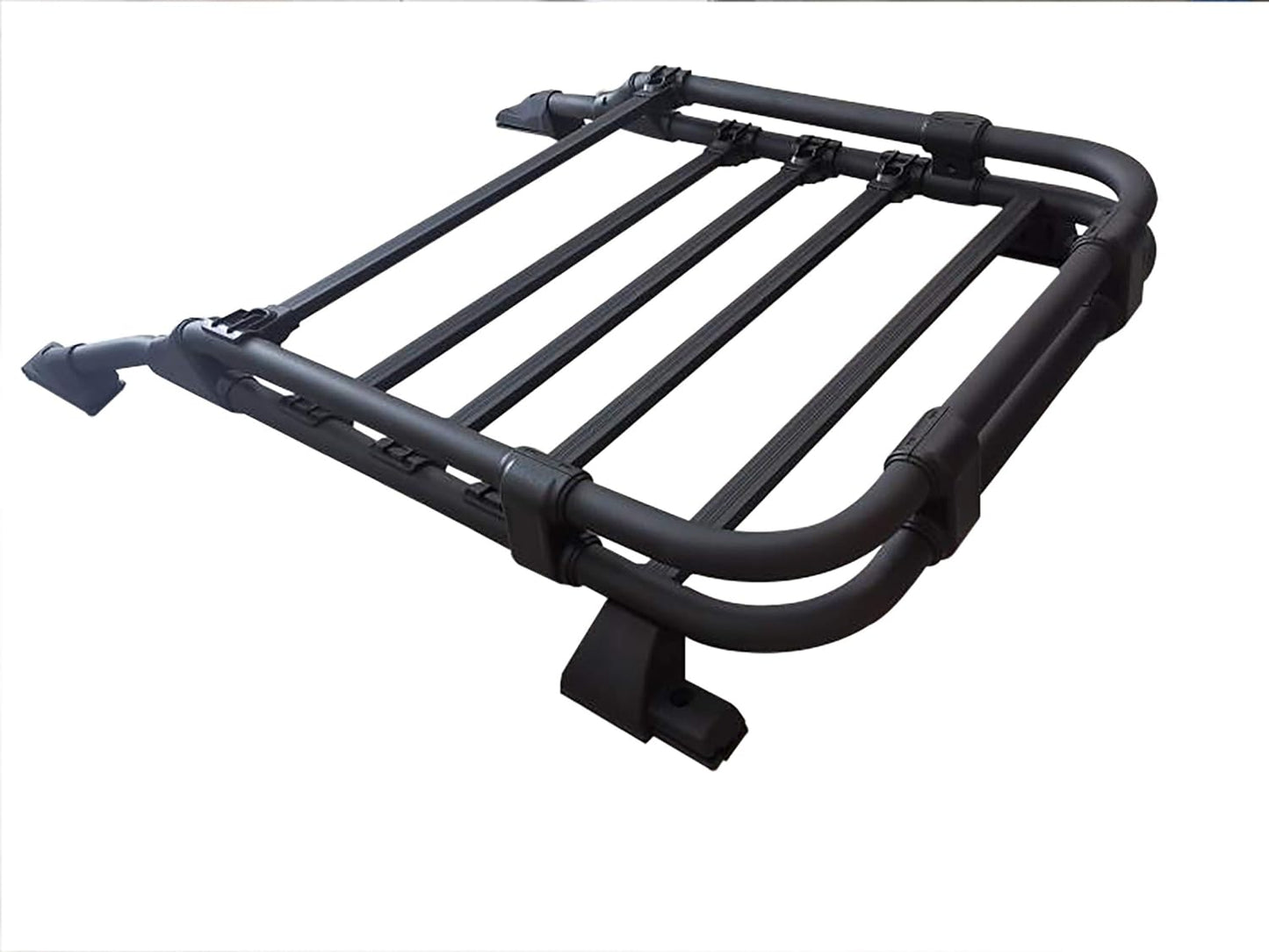 Roof Rack Cargo Basket Compatible with 2010-2023 Toyota 4Runner Rooftop Luggage Carrier Aluminum - OMOTOR