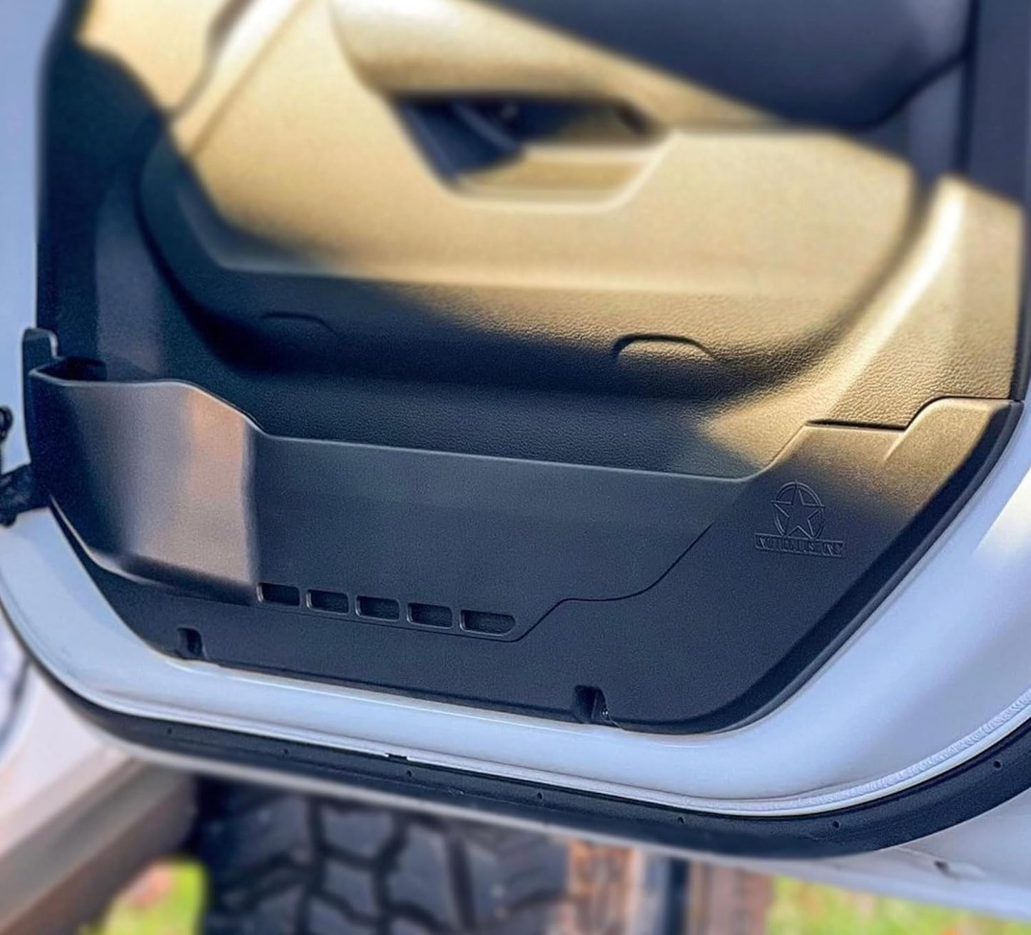 OEM-Plus Front Door Only Pockets for MY2018-2025 Jeep Wrangler JL, JLU, JT Gladiator | Electric Seat Compatible | Made in USA (2 Door)
