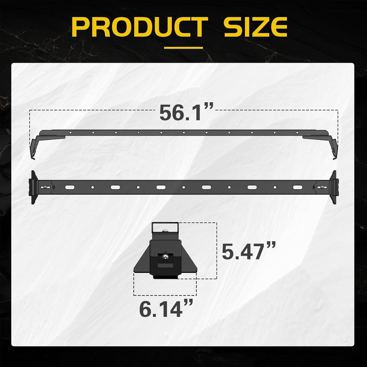 3 Crossbars 400 lbs Heavy Duty Roof Rack Crossbars for Jeep Wrangler JL JK Gladiator JT 2007-2024, (2/4 Door Hardtop)