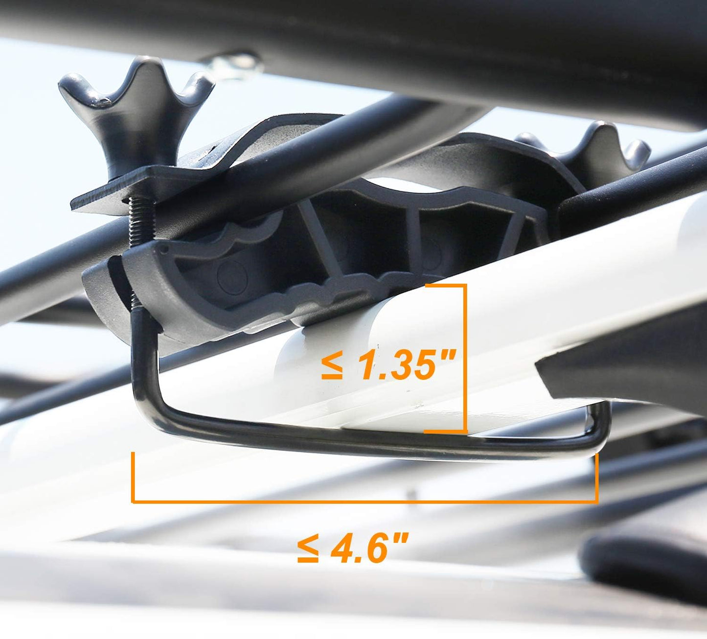 Roof Rack Carrier Basket Rooftop Cargo Carrier with Extension Black Car Top Luggage Holder 64"x 39"x 6" Universal for SUV Cars - OMOTOR