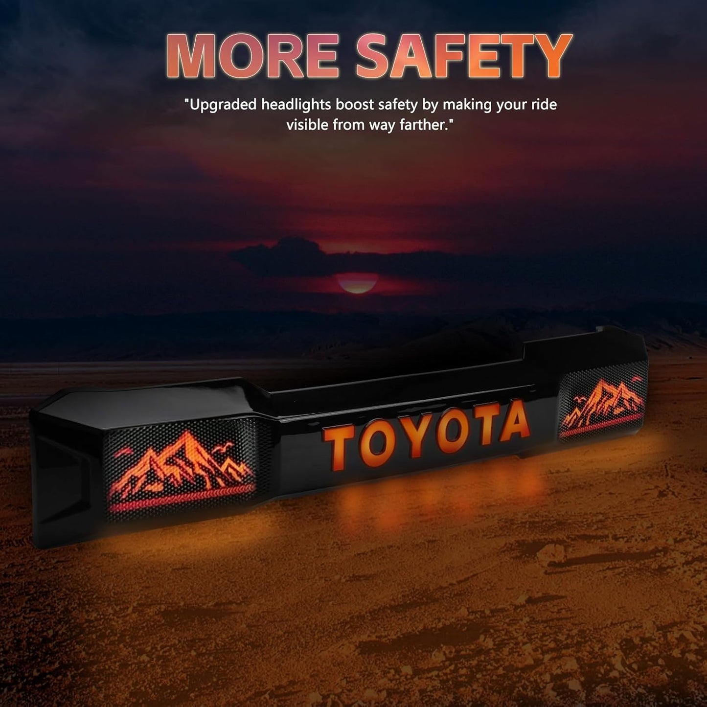 LED Trunk Tail Light for 2025 2026 Toyota 4Runner, Dynamic Flowing Turn Signal, Width Tailgate Ambient Lighting with Snow Mountain, Plug and Play, 2025 4Runner Accessories