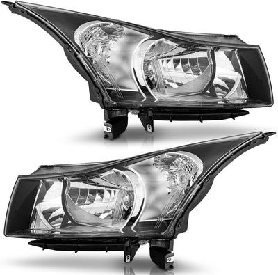Headlight Assembly for 2011-2015 Chevy Cruze - Fits Diesel & L Models, Headlamp Replacement (Left & Right)