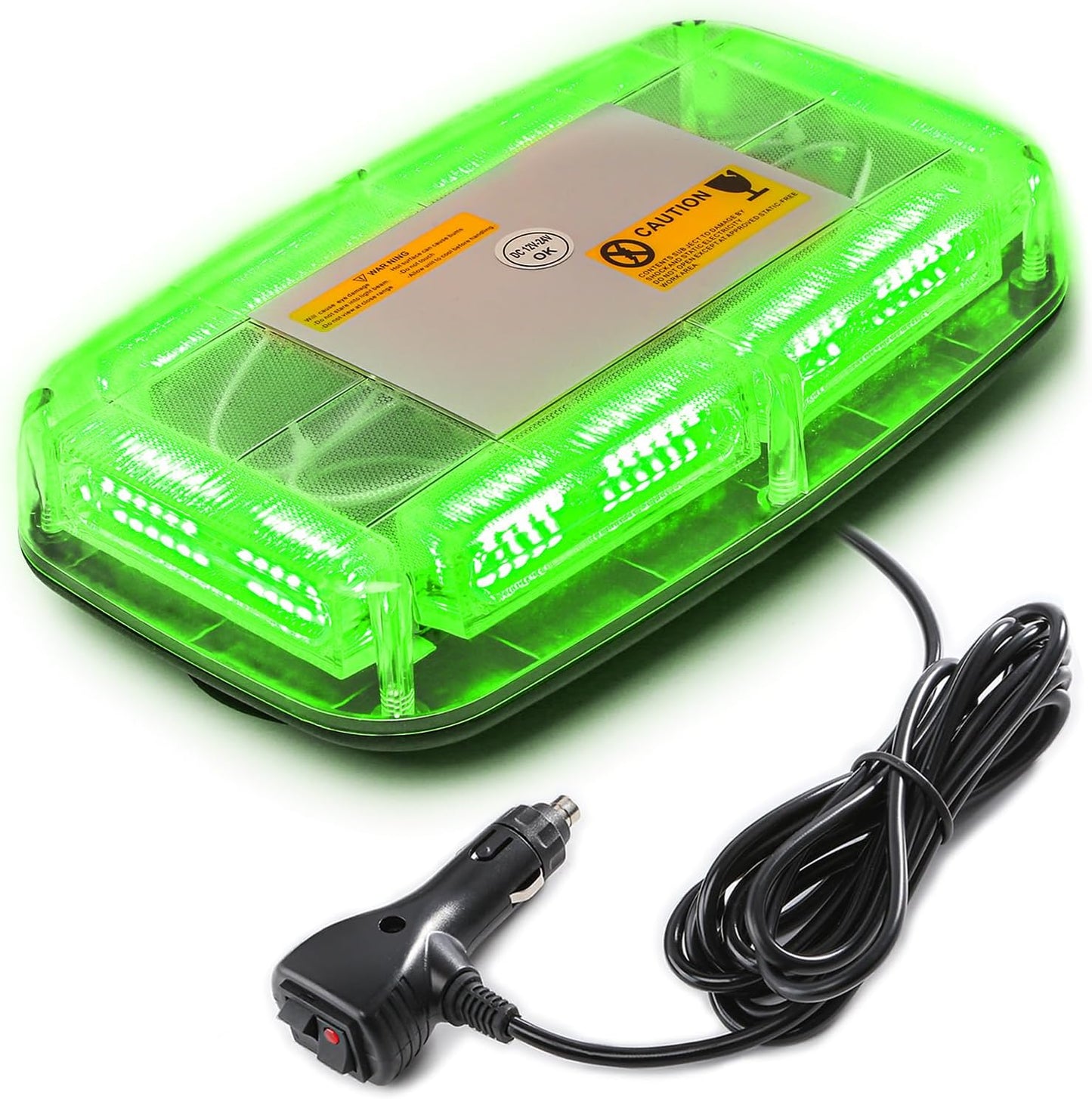 72LED Roof Top Emergency Strobe Beacon Lights, 12-24V High Visibility Safety Warning Mini LED Strobe Light bar with Magnetic Base for Snow Plow, Trucks, Construction Vehicles - OMOTOR