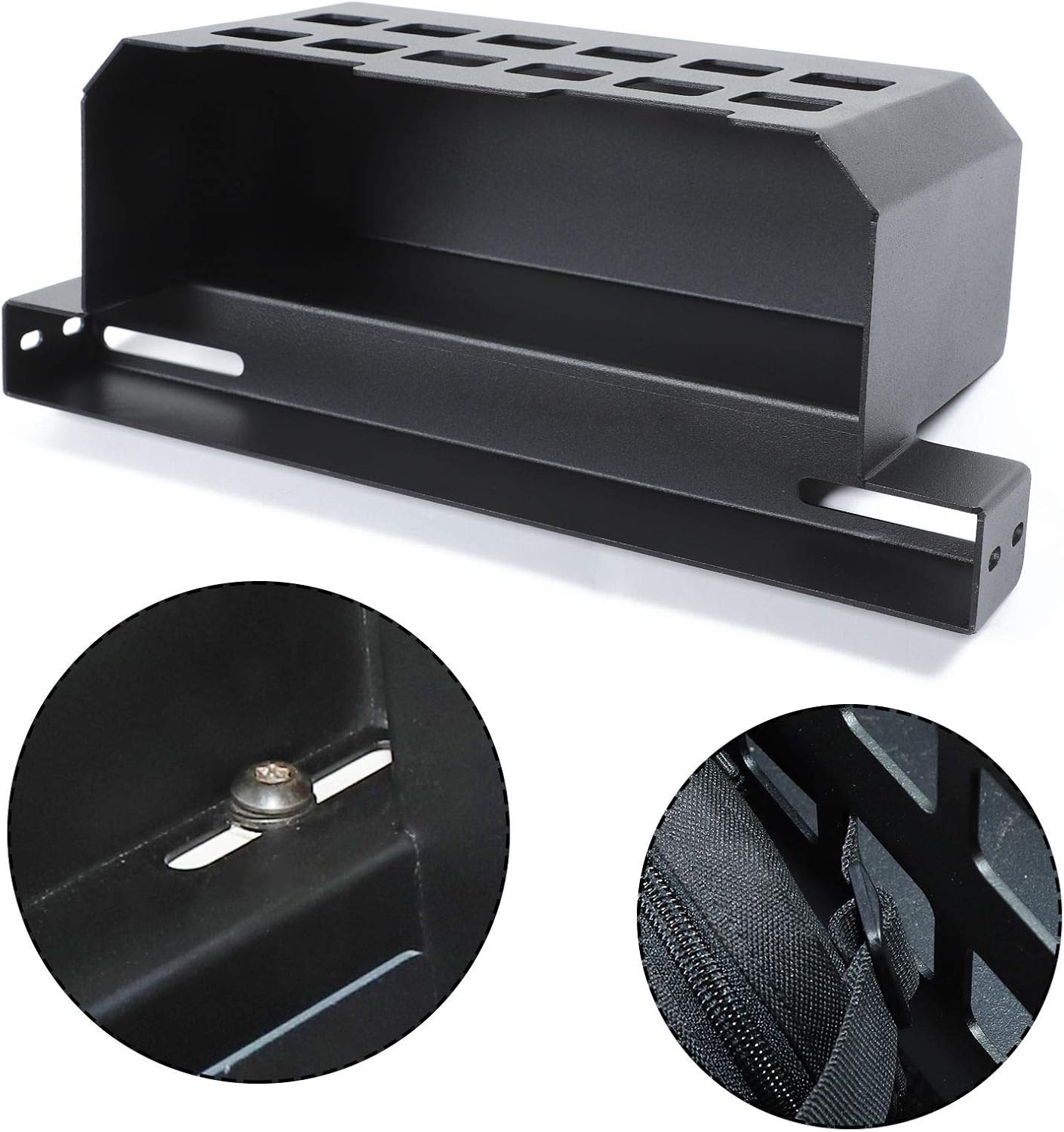 Rear Molle Panel Trunk Side Cargo Rack Shelf Organizer Storage Tray Basket Metal Cargo Holder for 1997-2022 Jeep Wrangler TJ JK JL
